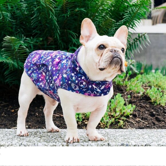 NWT Canada Pooch Glow in the Dark Pick Me Poncho + 2 Alien/Monster Dog Toys - Picture 5 of 5